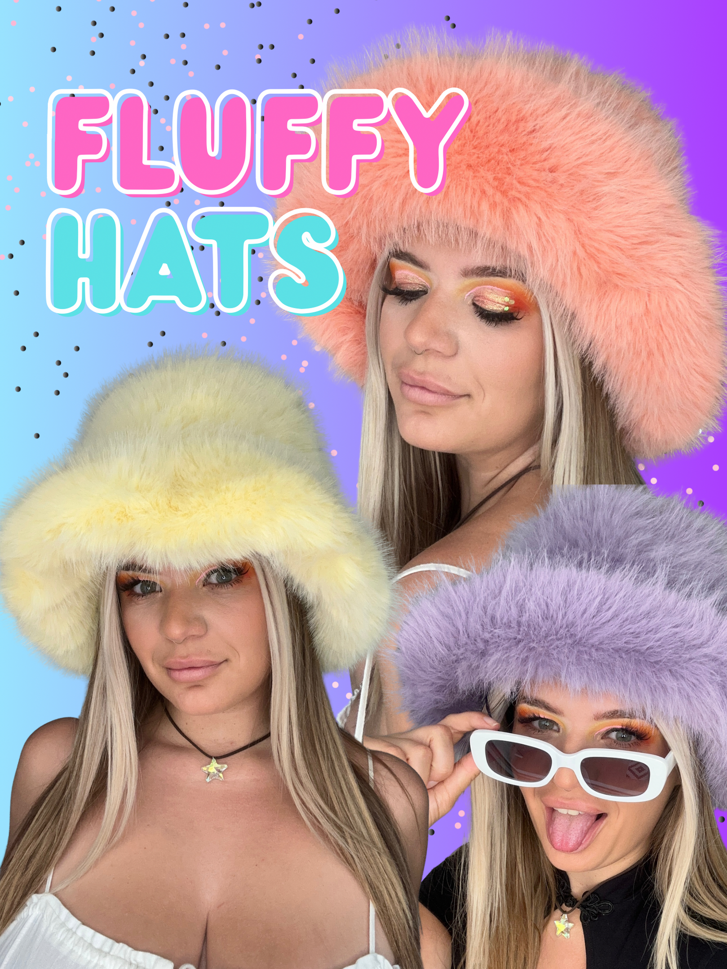 Extra Fluffy Mink Style Faux fur Hat