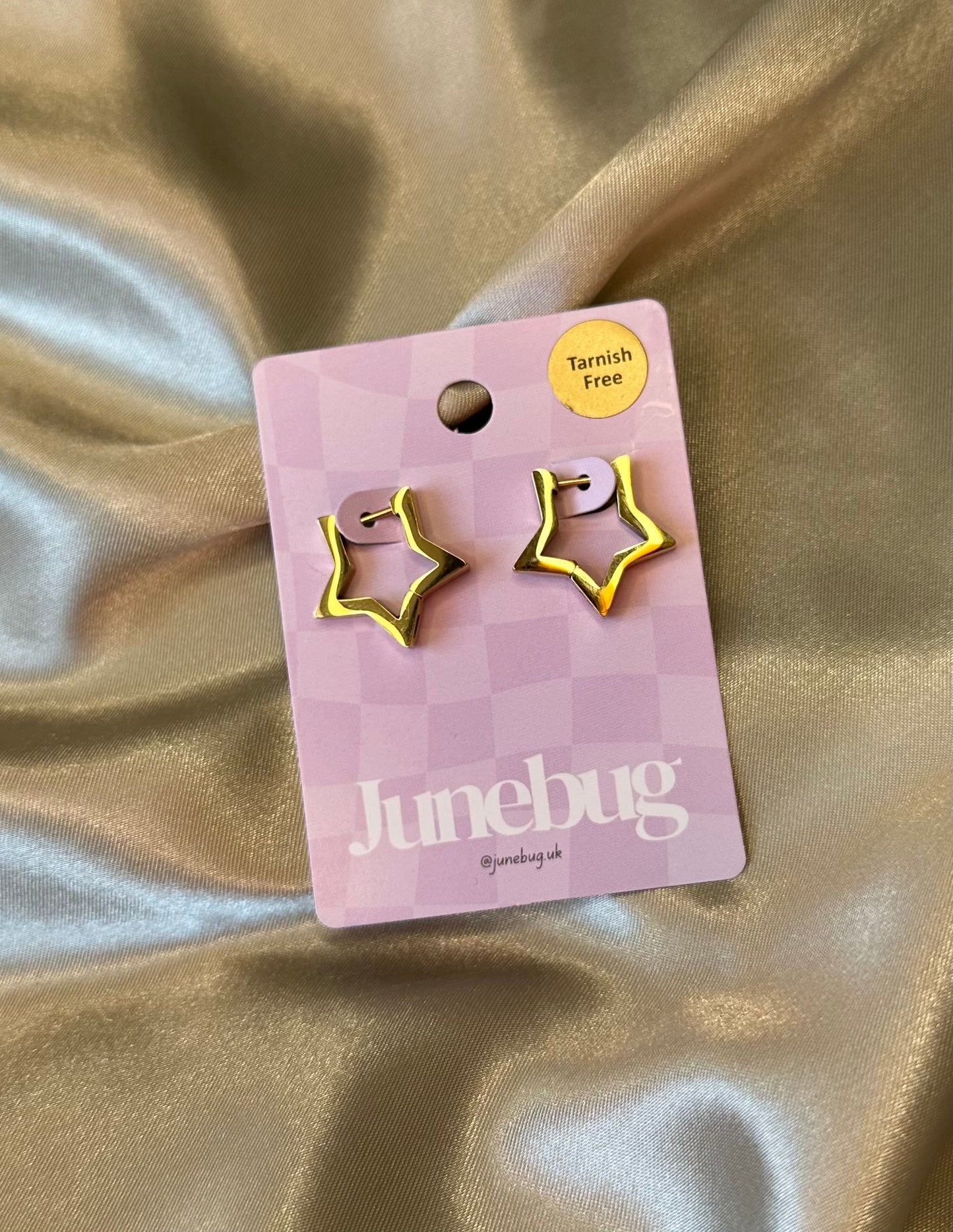 Tiny star hoops