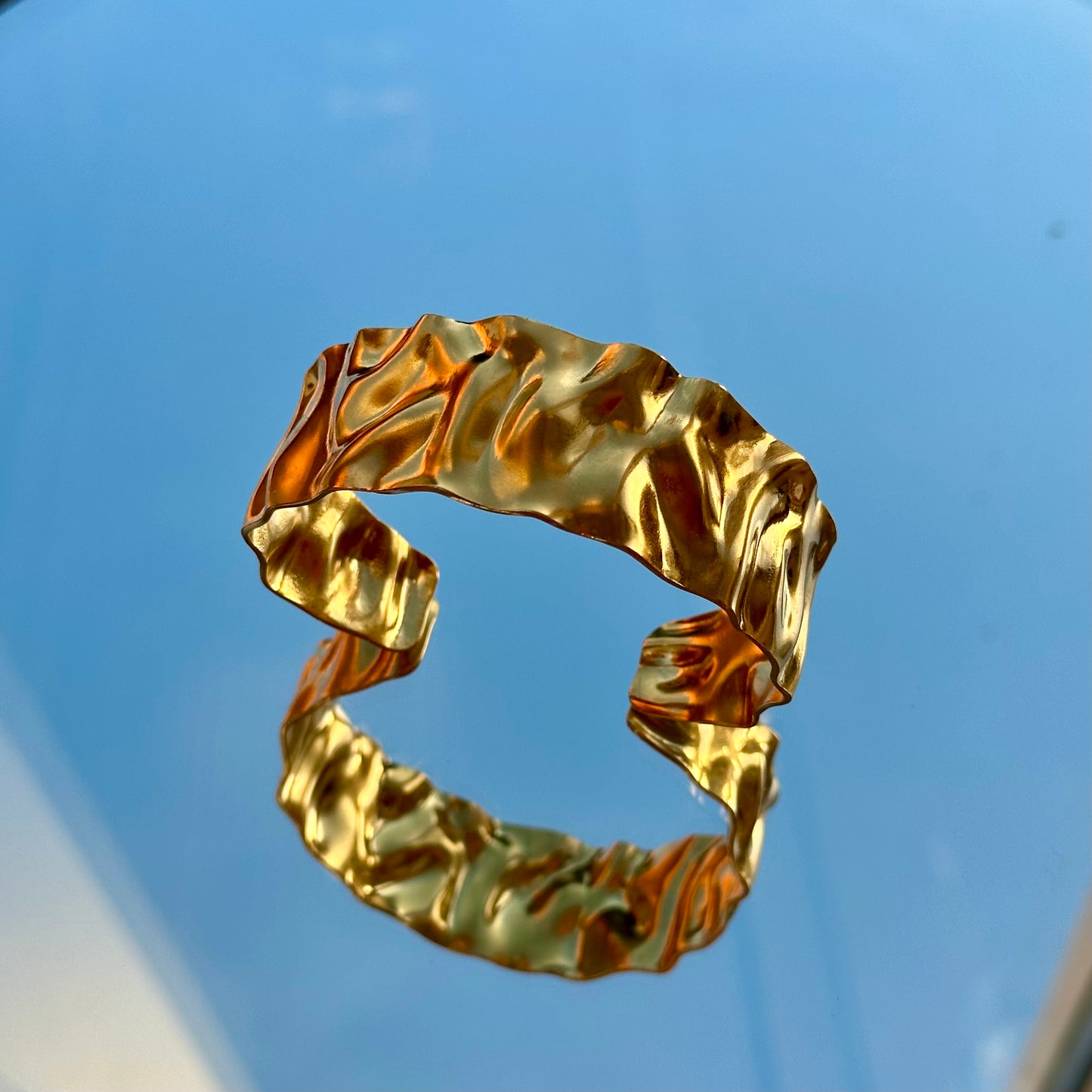 Crinkle Wave Bangle