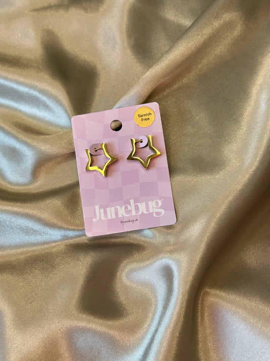 Tiny star hoops