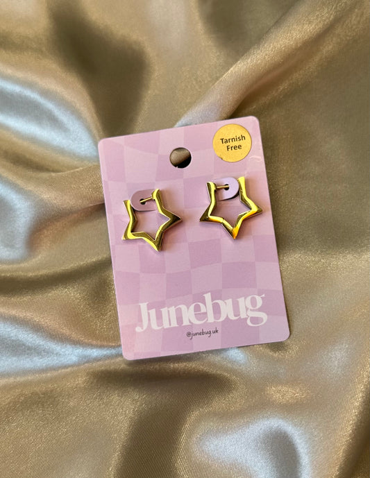 Tiny star hoops